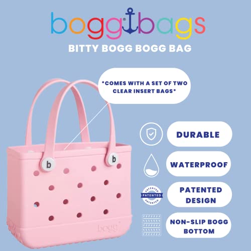  BOGG BAG Bitty Waterproof Washable Tip Proof Durable Open Tote  Bag for the Beach Boat Pool Sports 11x8.5x4.5 - Lightweight Cute Tote Bag -  Durable Rubber Bags For Women - Carolina